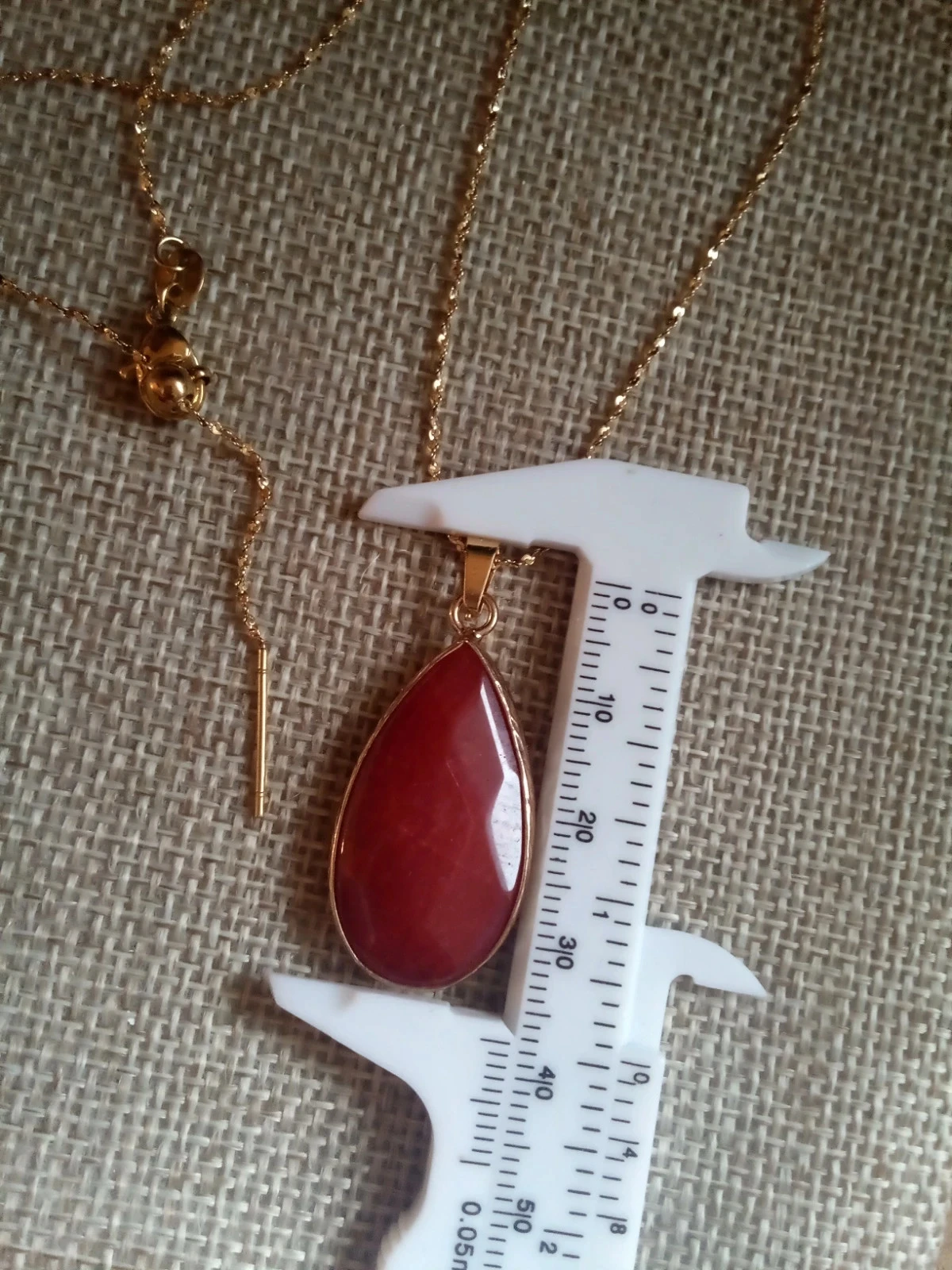 Collar de piedra de ágata roja – photo 2